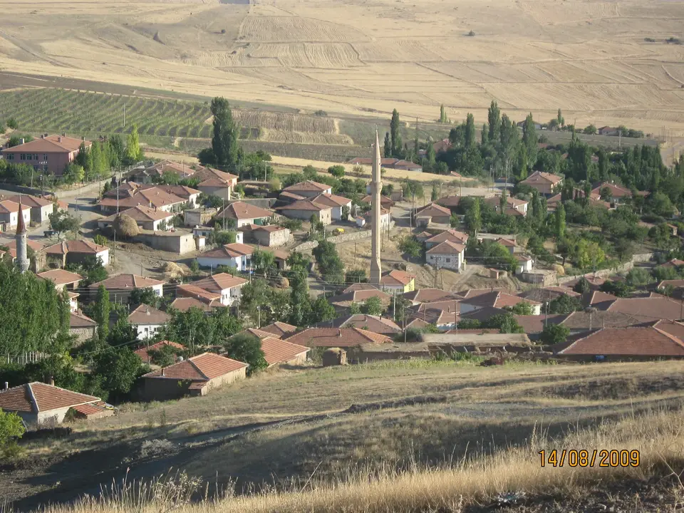 Büyükabdiuşağı köyünden bir görünüm (Akpınar, Kırşehir)