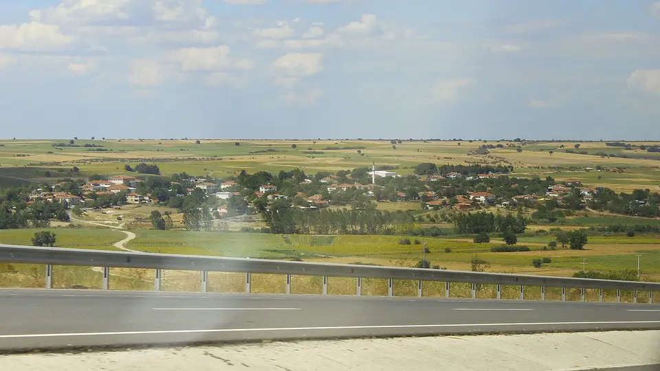 Karapınar köyünden bir görünüm (Uzunköprü, Edirne)