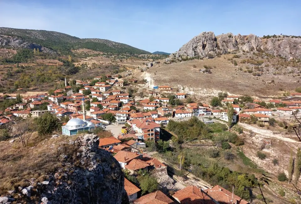Eğrigöz köyünden bir görünüm (Emet, Kütahya)
