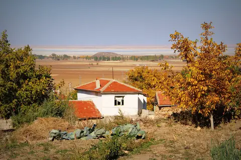Gümüşkümbet köyünden bir görünüm (Mucur, Kırşehir)