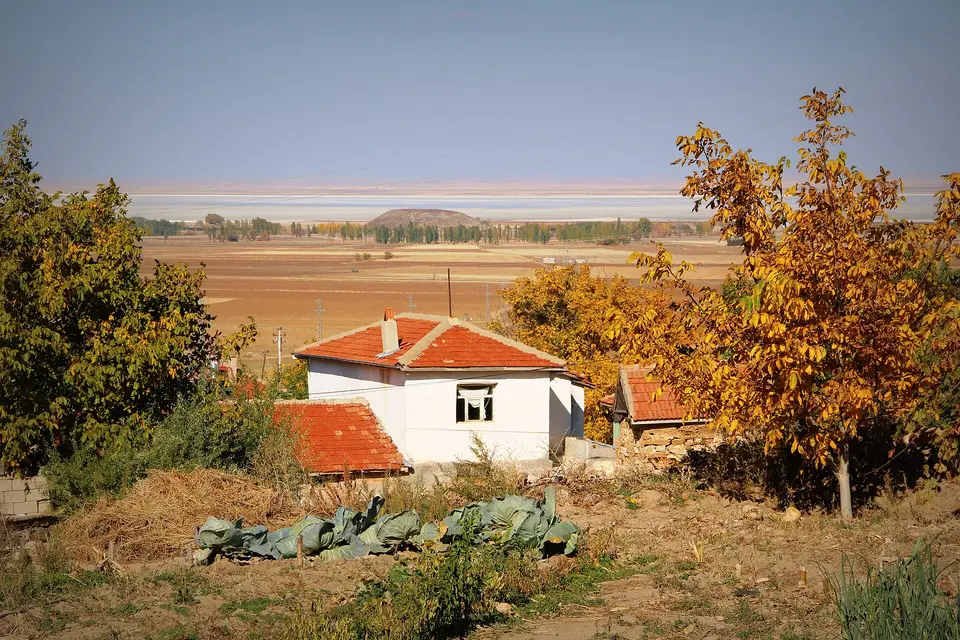 Gümüşkümbet köyünden bir görünüm (Mucur, Kırşehir)