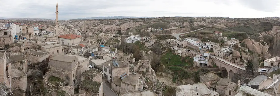 İbrahimpaşa köyünden bir panoramik görünüm (Ürgüp, Nevşehir)