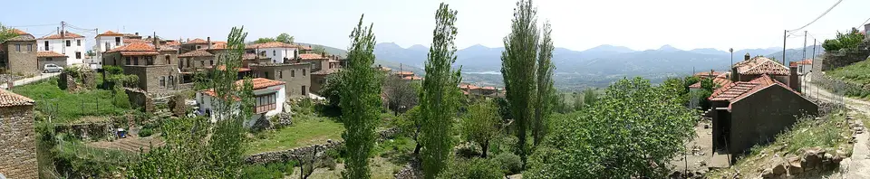 Tepeköy köyünden bir panoramik görünüm (Gökçeada, Çanakkale)