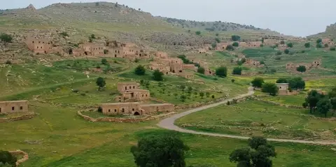 Mağaraköy köyünden bir görünüm (İdil, Şırnak)