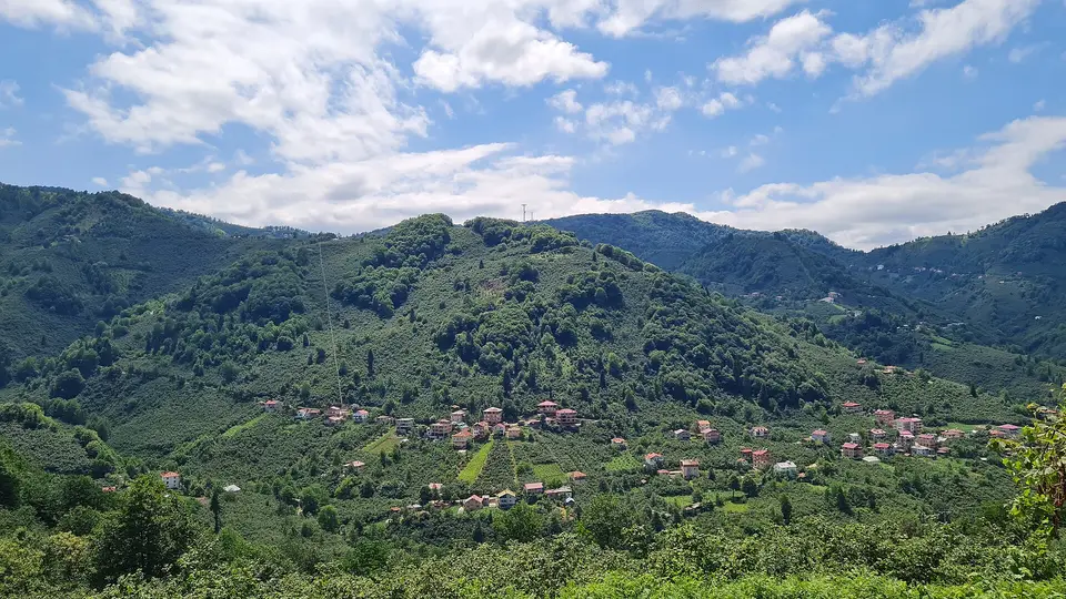 Çamlıca köyünden bir görünüm (Keşap, Giresun)