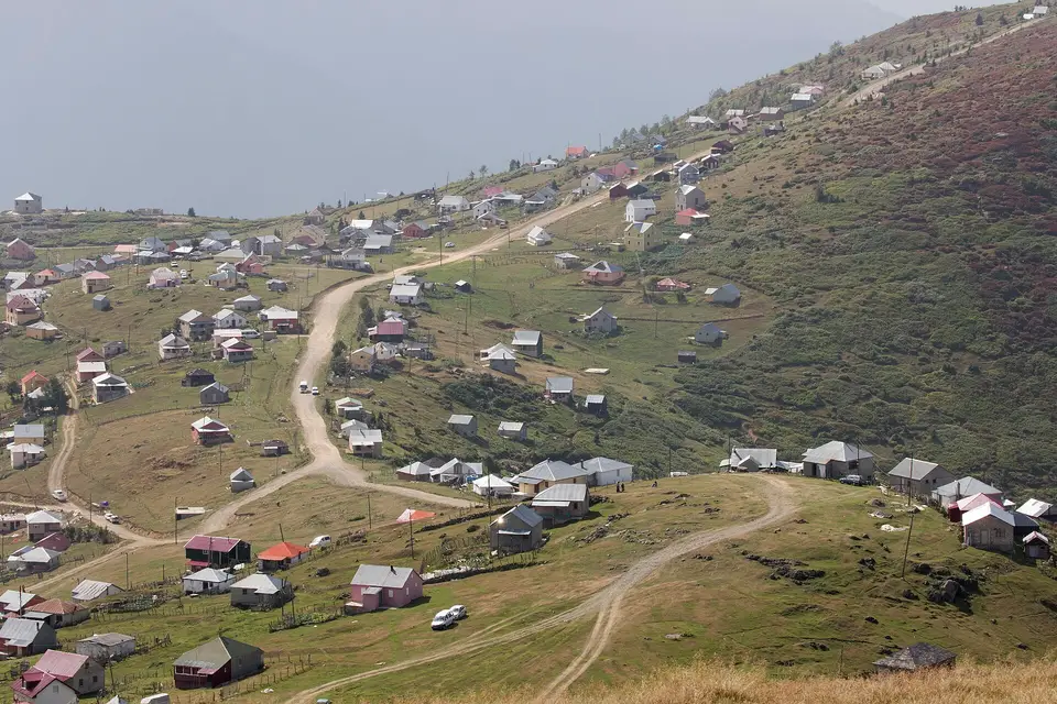 Sisdağı'nda Yeşildere köyünden kısmi bir görünüm