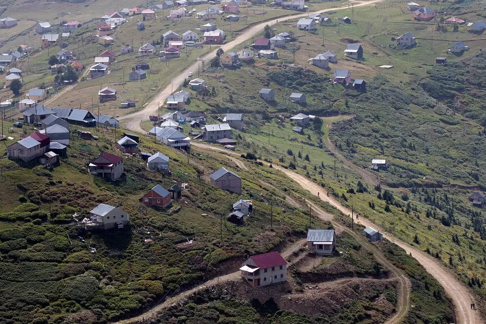 Sisdağı'nda Bayazıt köyünden bir görünüm