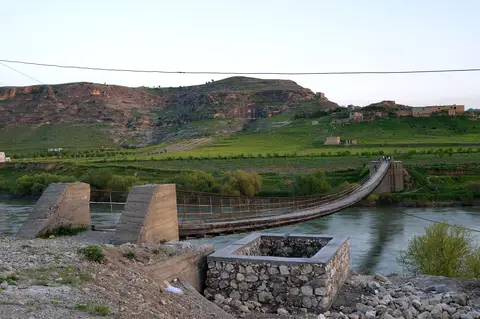 Kumluca köyünden bir görünüm (Hasankeyf, Batman)
