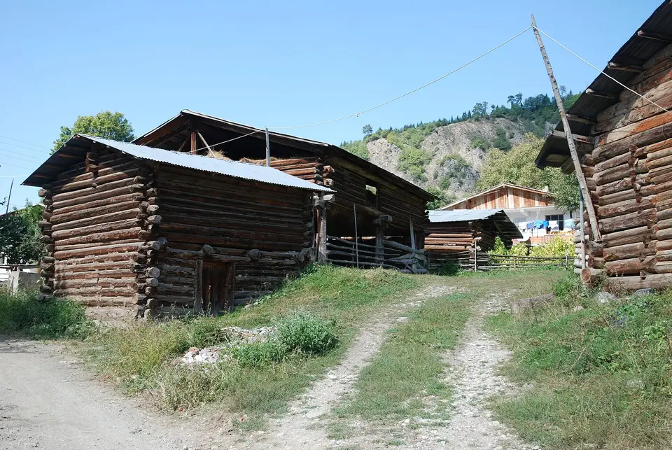 Artvin ilinden bir köy manzarası: Bulanık köyünden bir görünüm (Ardanuç, Artvin)