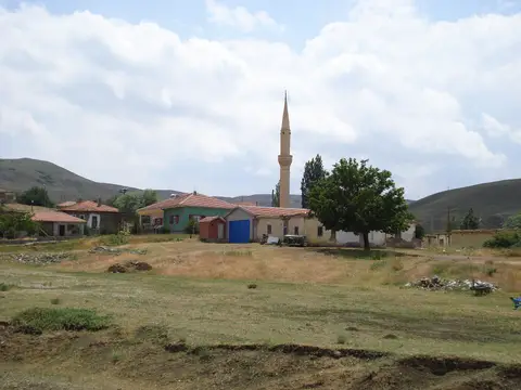 Ankara'nın Şereflikoçhisar ilçesine bağlı Odunboğazı köyünden bir görünüm